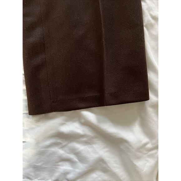 VTG Authentic Knit 100% Polyester Brown Dress Pants Mens 36 USA Made Ban-Rol - Picture 16 of 16